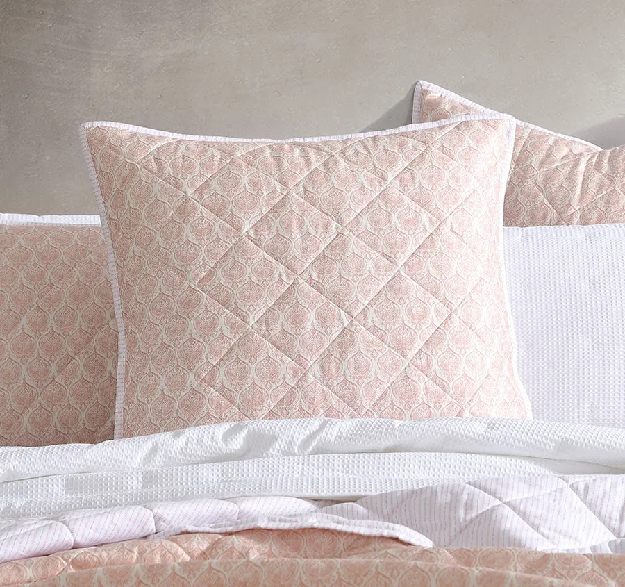 Shelby European Pillow Sham Rose