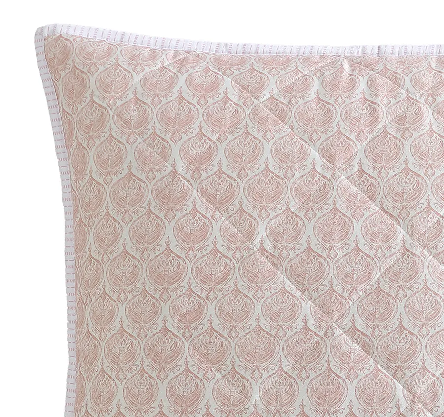 Shelby European Pillow Sham Rose