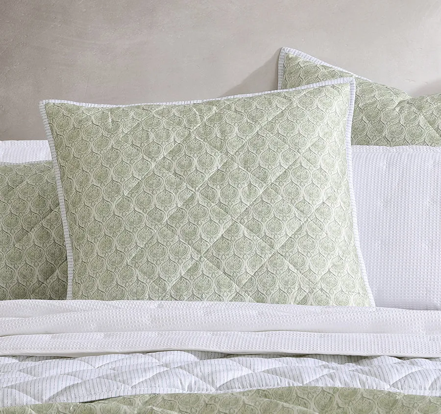 Shelby European Pillow Sham Sage