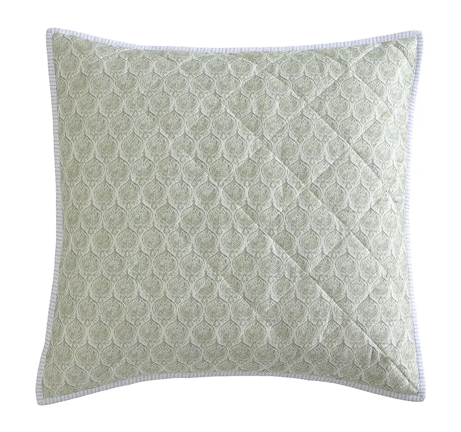 Shelby European Pillow Sham Sage