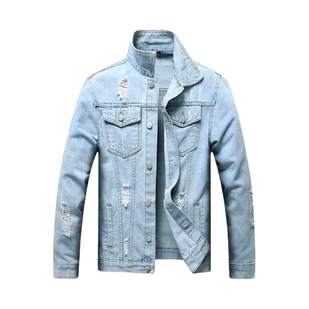 Slim fit men's denim jacket