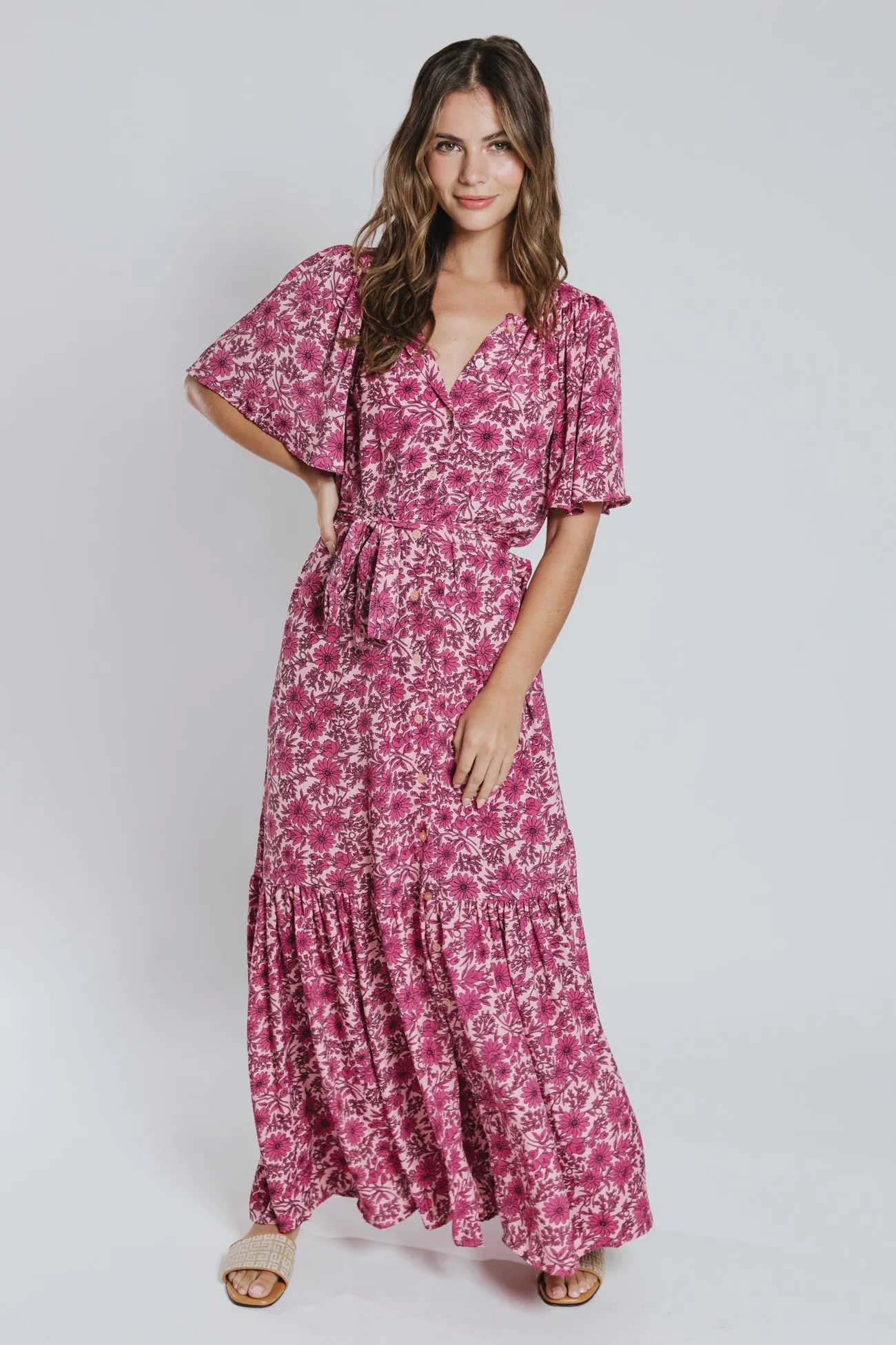 Sonia Belted Maxi Dress