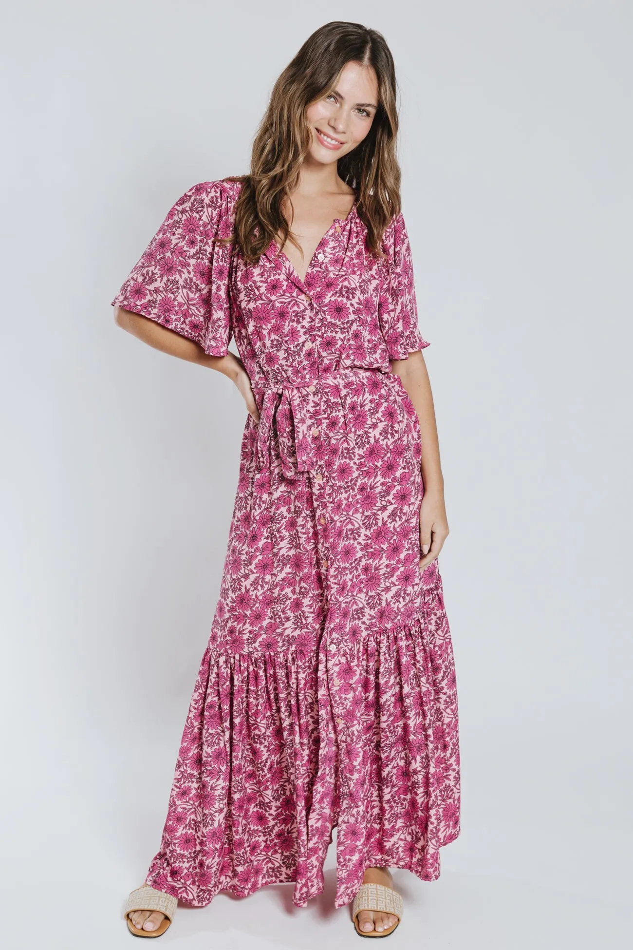 Sonia Belted Maxi Dress