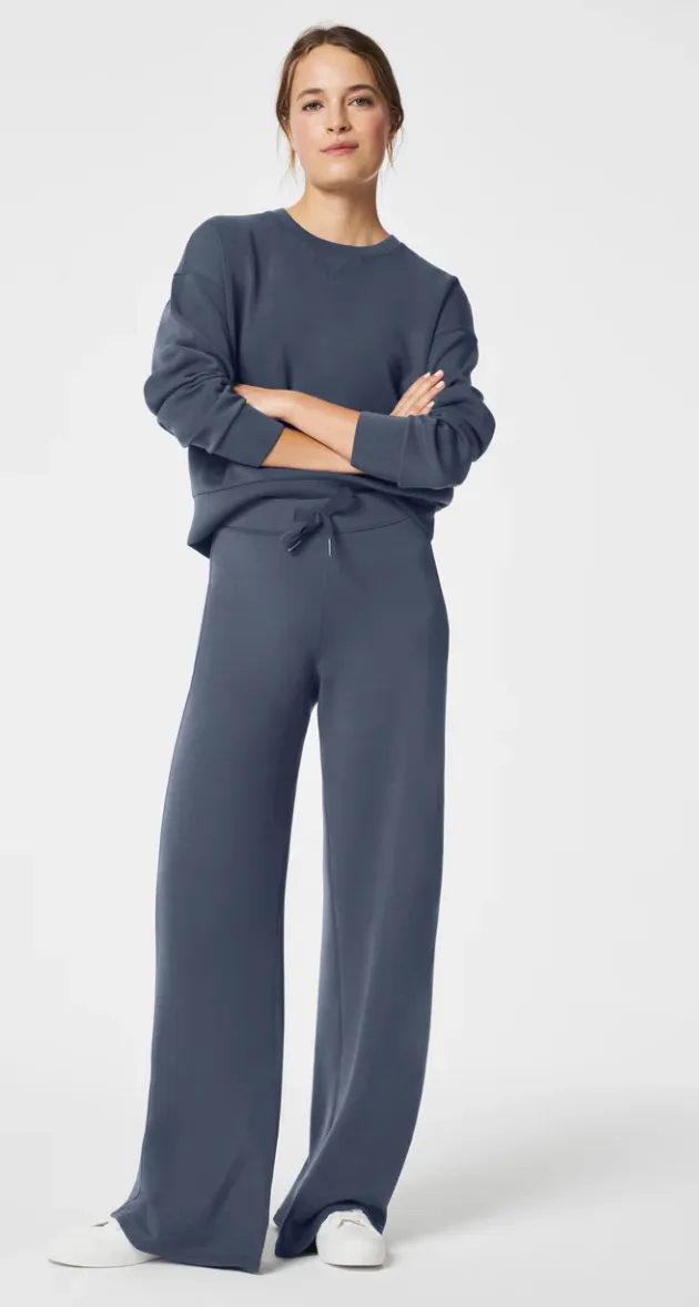 Spanx Airessential Wide Leg Pant Dark Storm