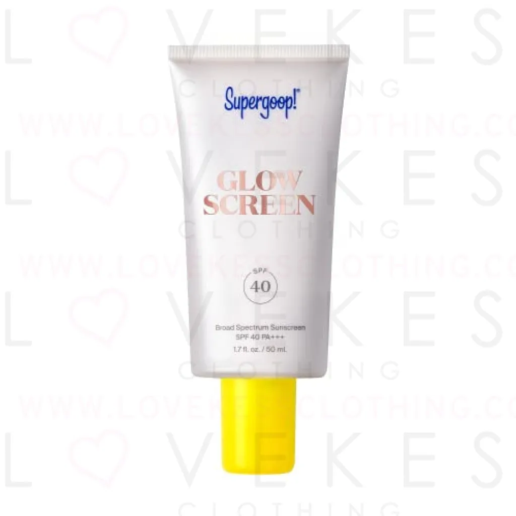 Supergoop! Glowscreen - SPF 40-1.7 fl oz - Glowy Primer   Broad Spectrum Sunscreen - Adds Instant Glow - Helps Filter Blue Light - Boosts Hydration with Hyaluronic Acid, Vitamin B5 & Niacinamide