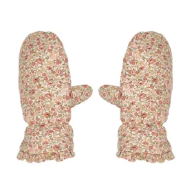 The Margot Floral Quilted Mittens - KIDS