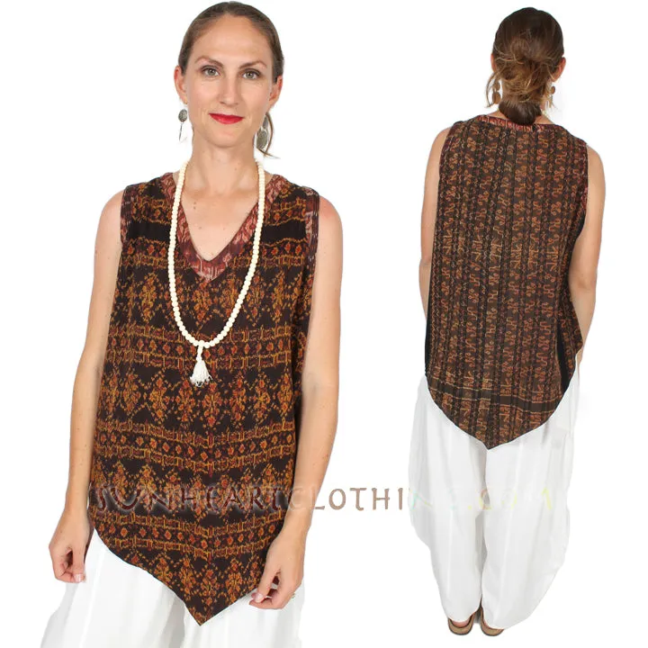 Tienda ho Cotton Ikat Tank Top Monsoon Boho Resort Wear Hippie Chic Plus Sml-2x