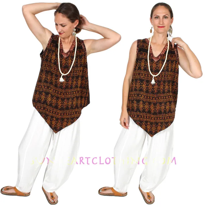 Tienda ho Cotton Ikat Tank Top Monsoon Boho Resort Wear Hippie Chic Plus Sml-2x