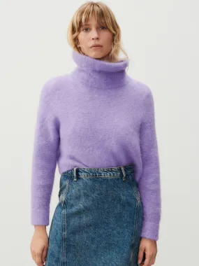 Tyji Rollneck Sweater in Mauve