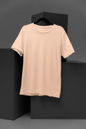 Unisex Plus Size T-Shirt - Ultra-Soft Cotton, Bio-Washed (Peach)