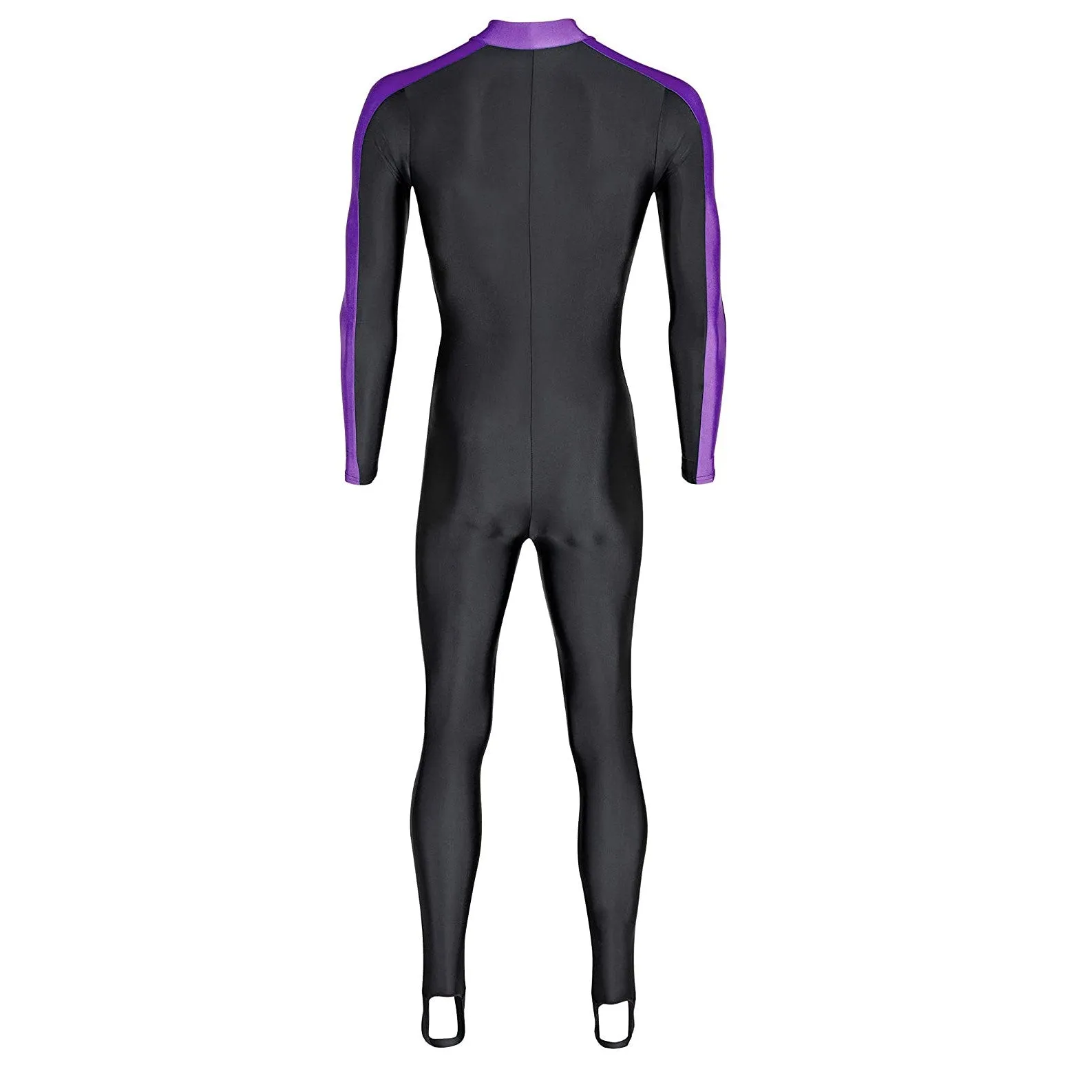 Used NeoSport Unisex Full Body Sport Skin Suit - Black / Lavender - X-Large