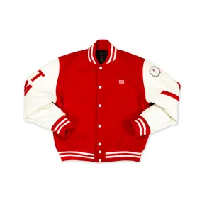 Victory Crenshaw Letterman Jacket - Red