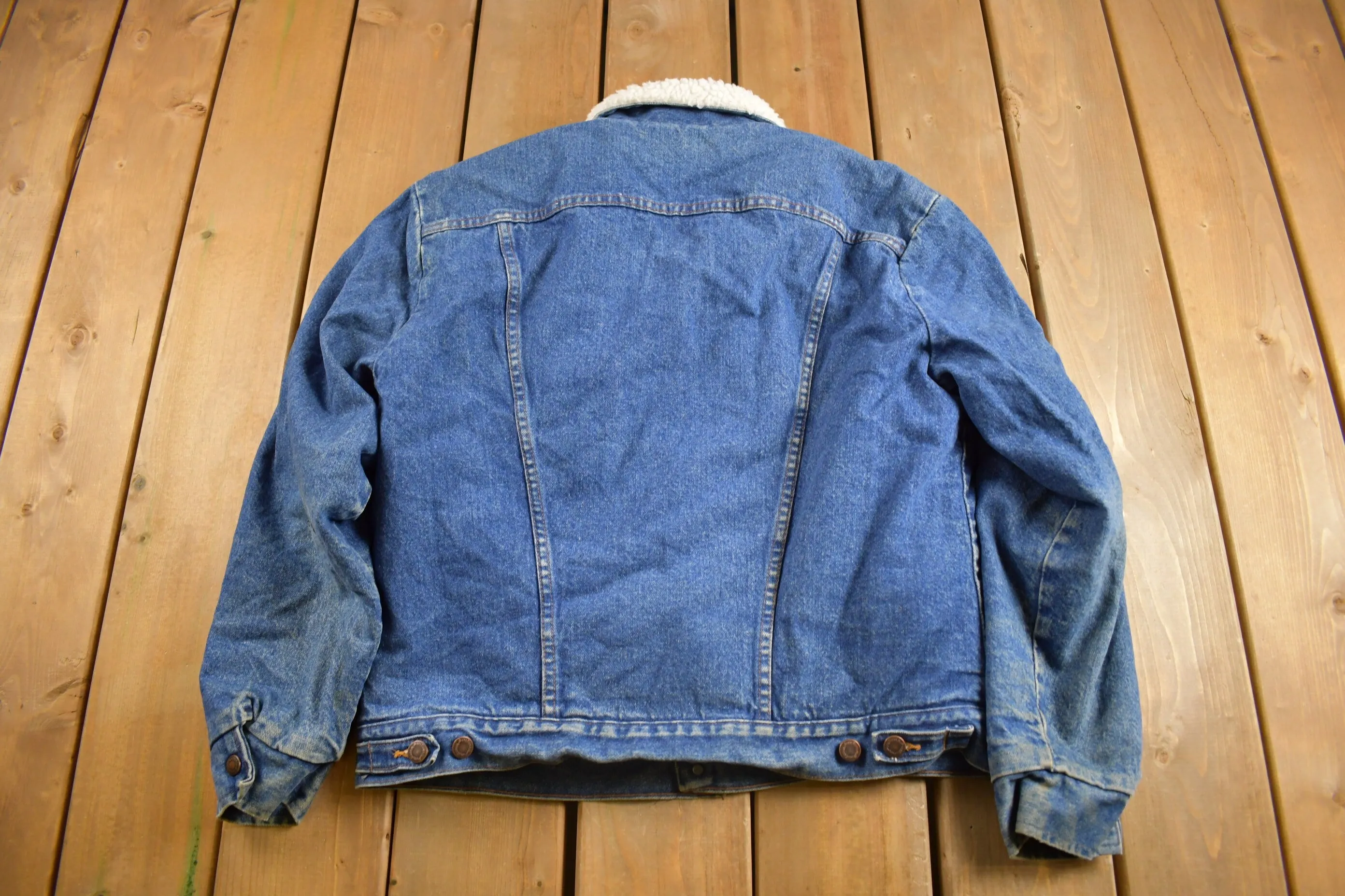 Vintage 1990s Wrangler Fleece Lined Jean Jacket