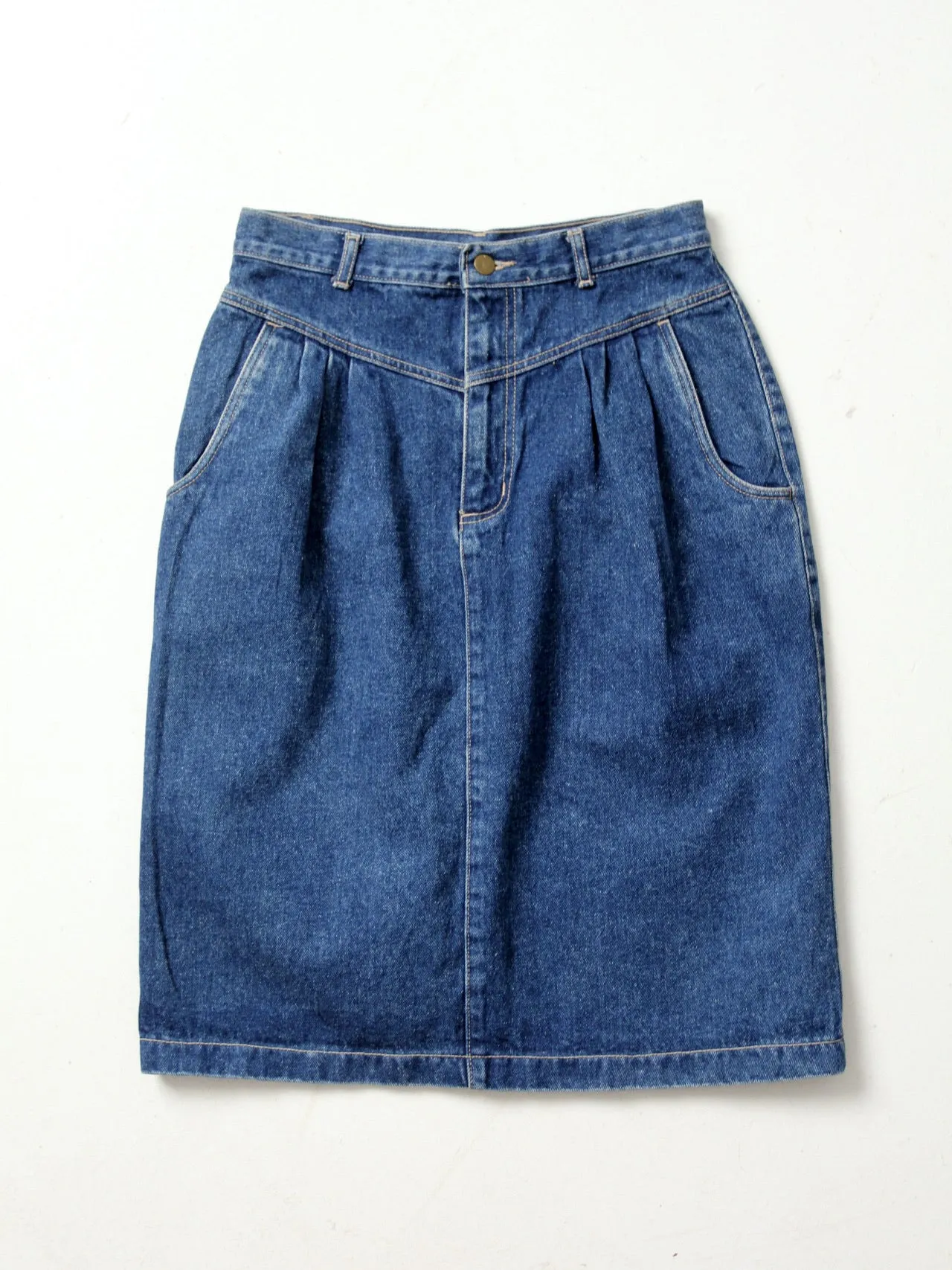 vintage 80s denim skirt