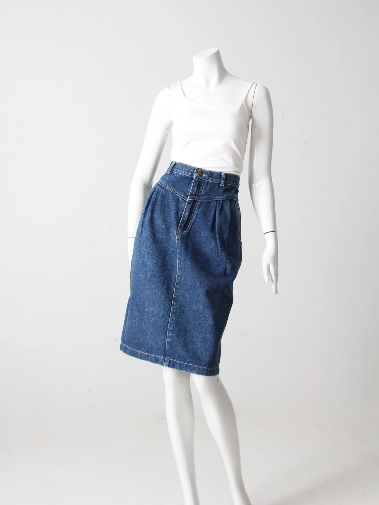 vintage 80s denim skirt