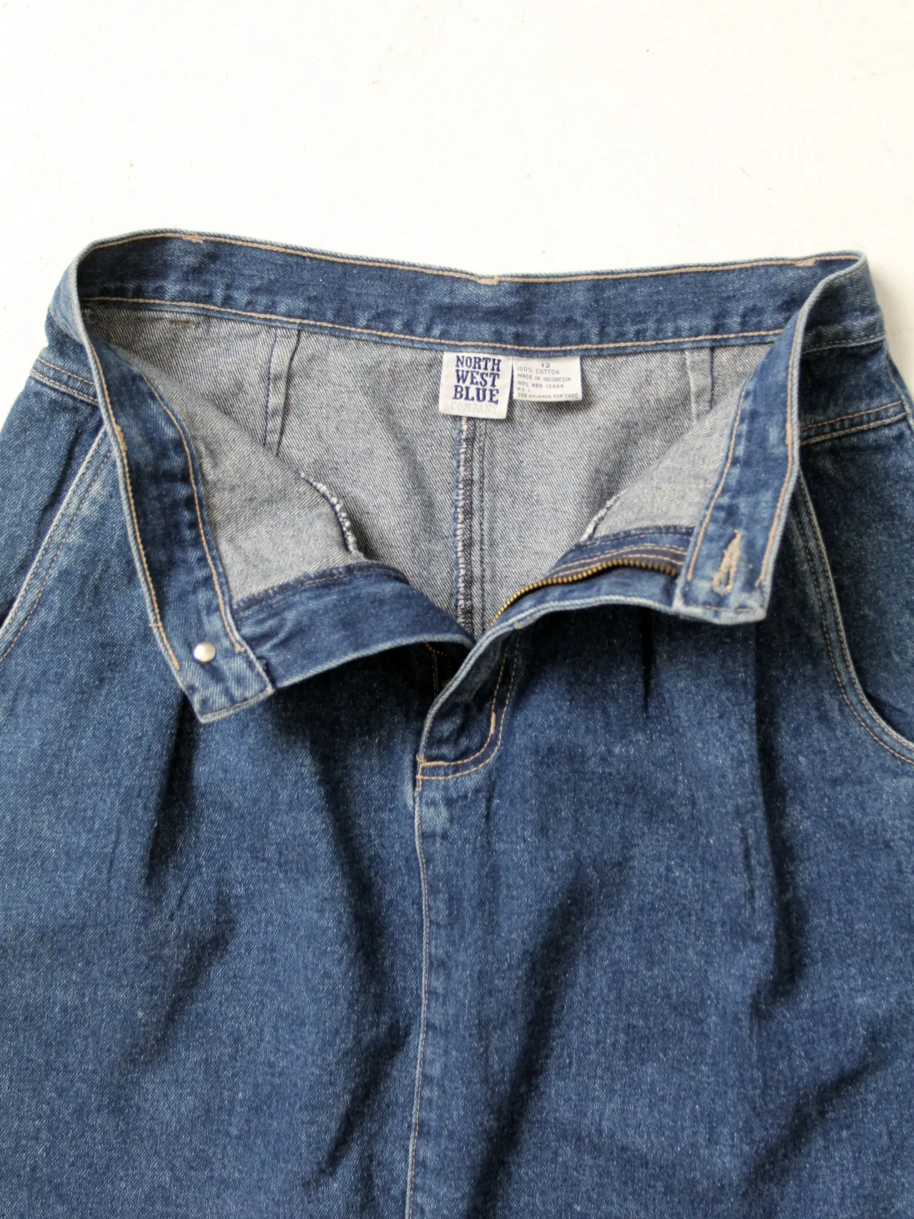 vintage 80s denim skirt