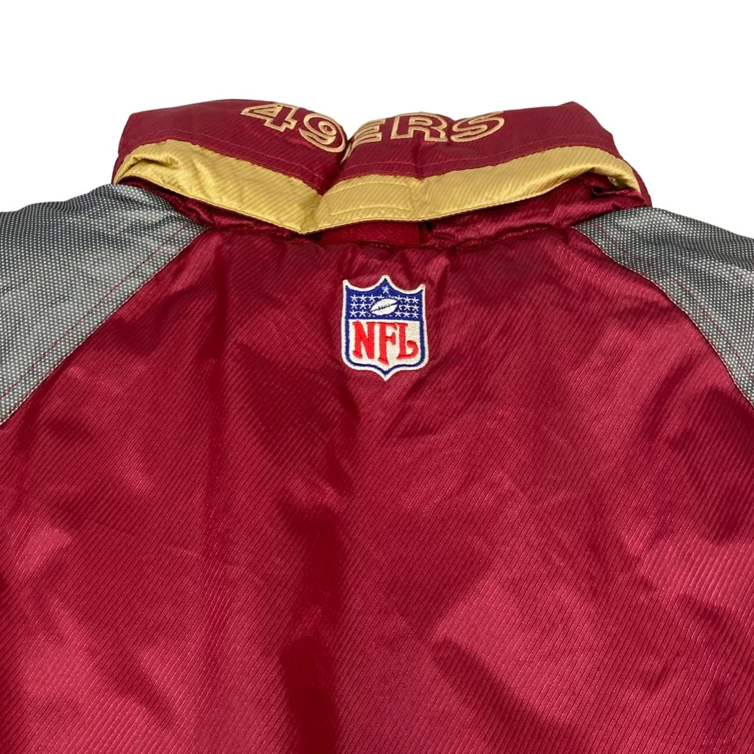 Vintage 90s Red with Gold Details Starter Jacket San Francisco 49ers NFL 2XL