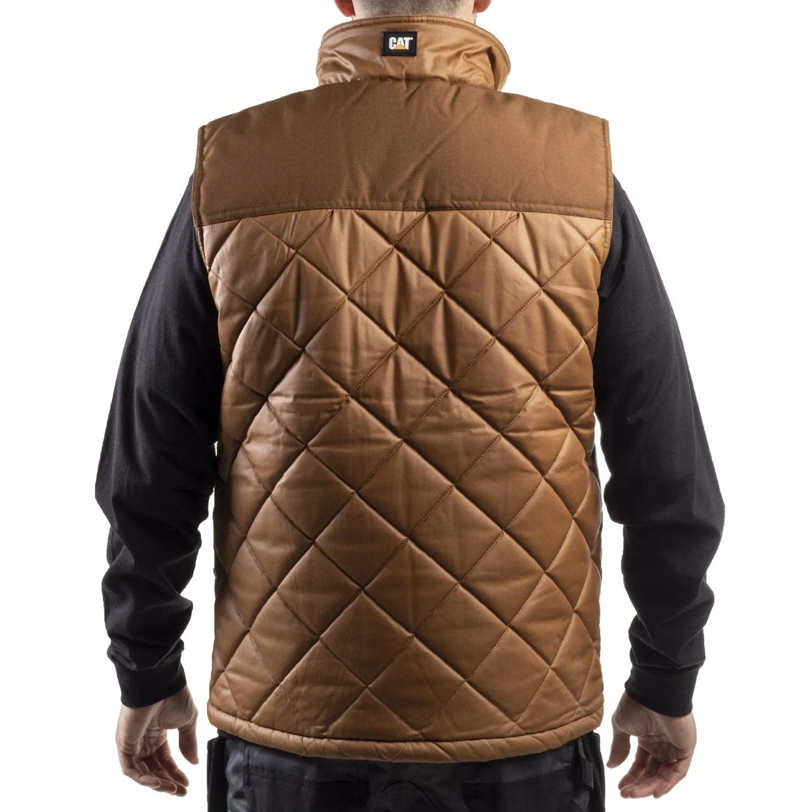 Waxed Cotton Vest  Bronze