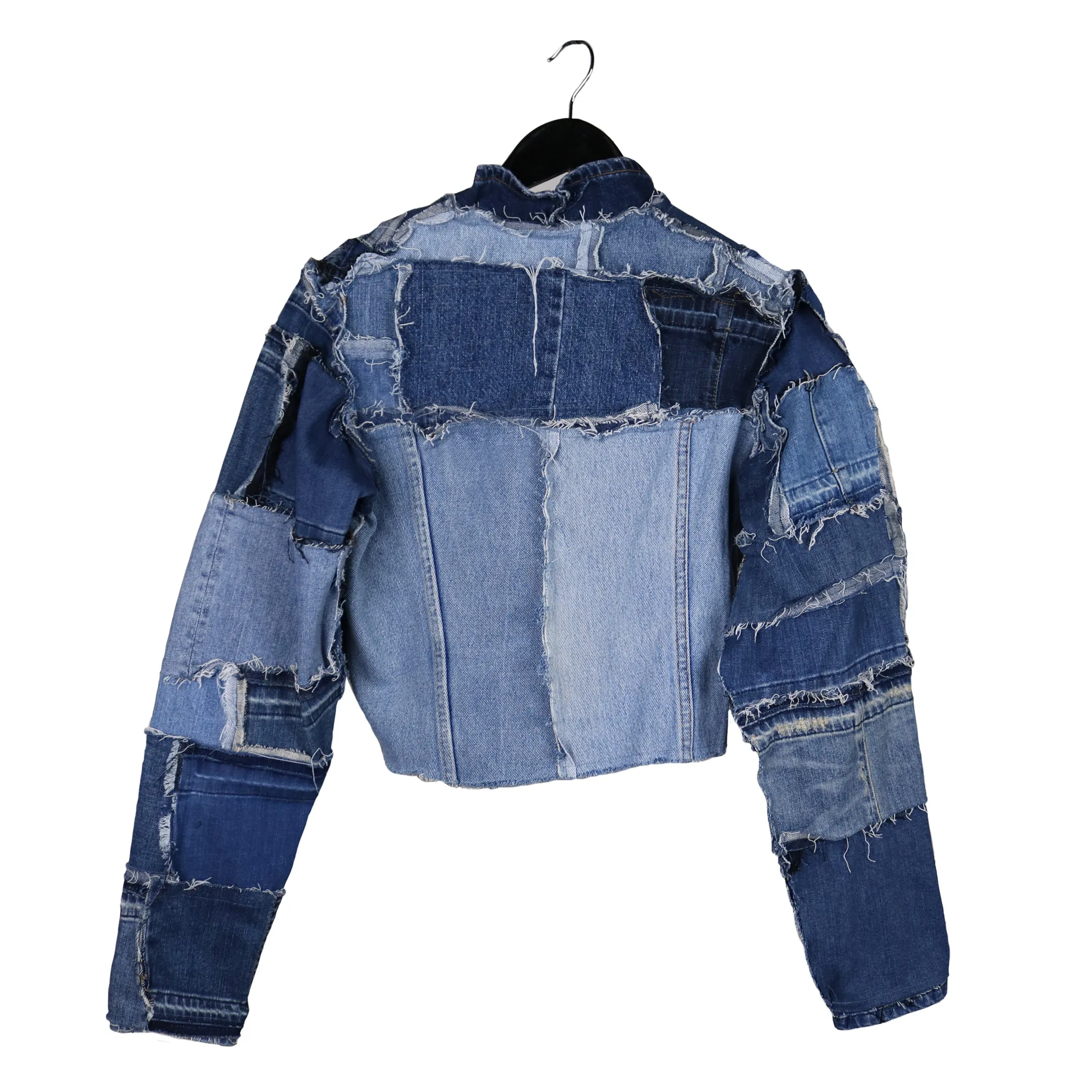 When I Come Undone - Sustainable denim cropped jacket