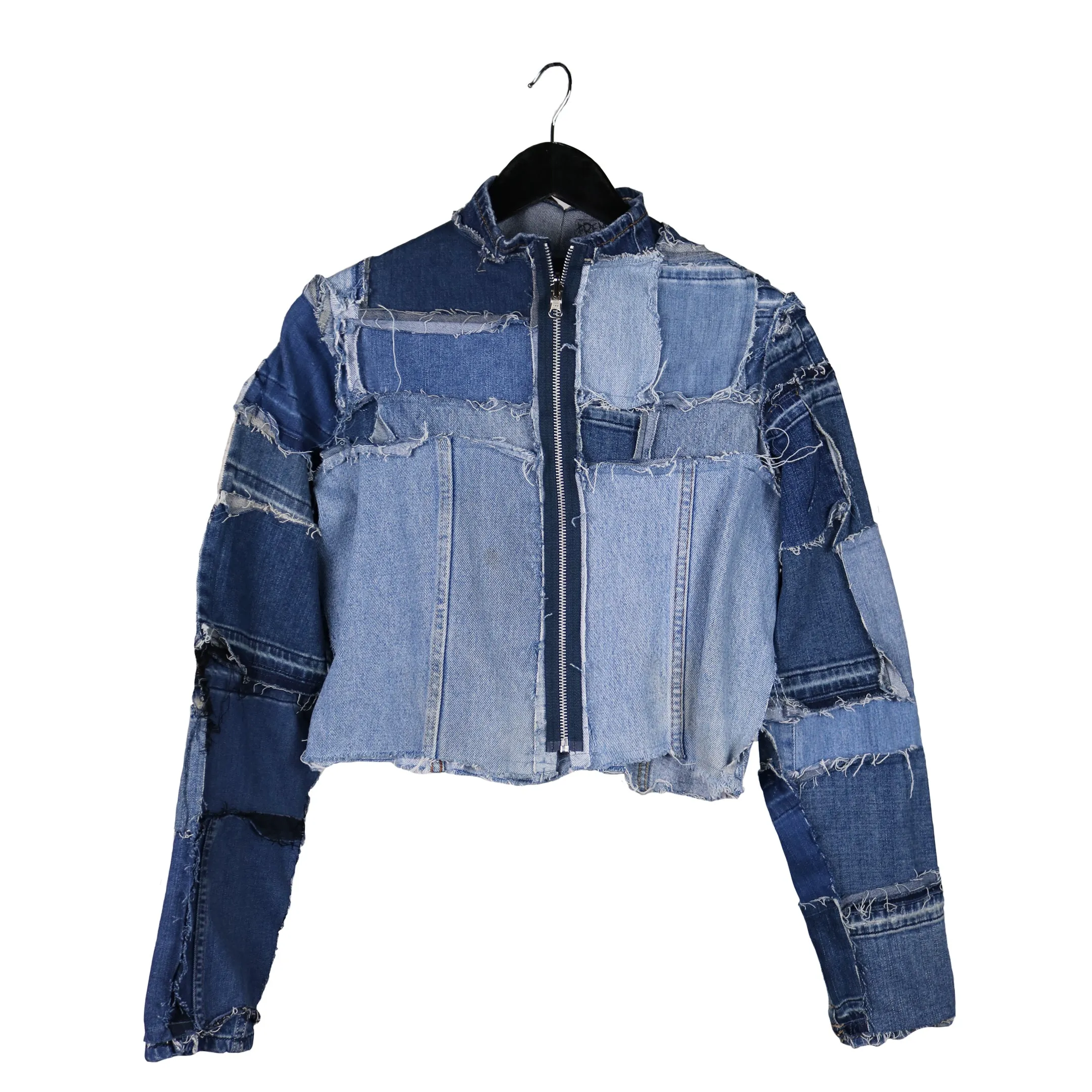 When I Come Undone - Sustainable denim cropped jacket