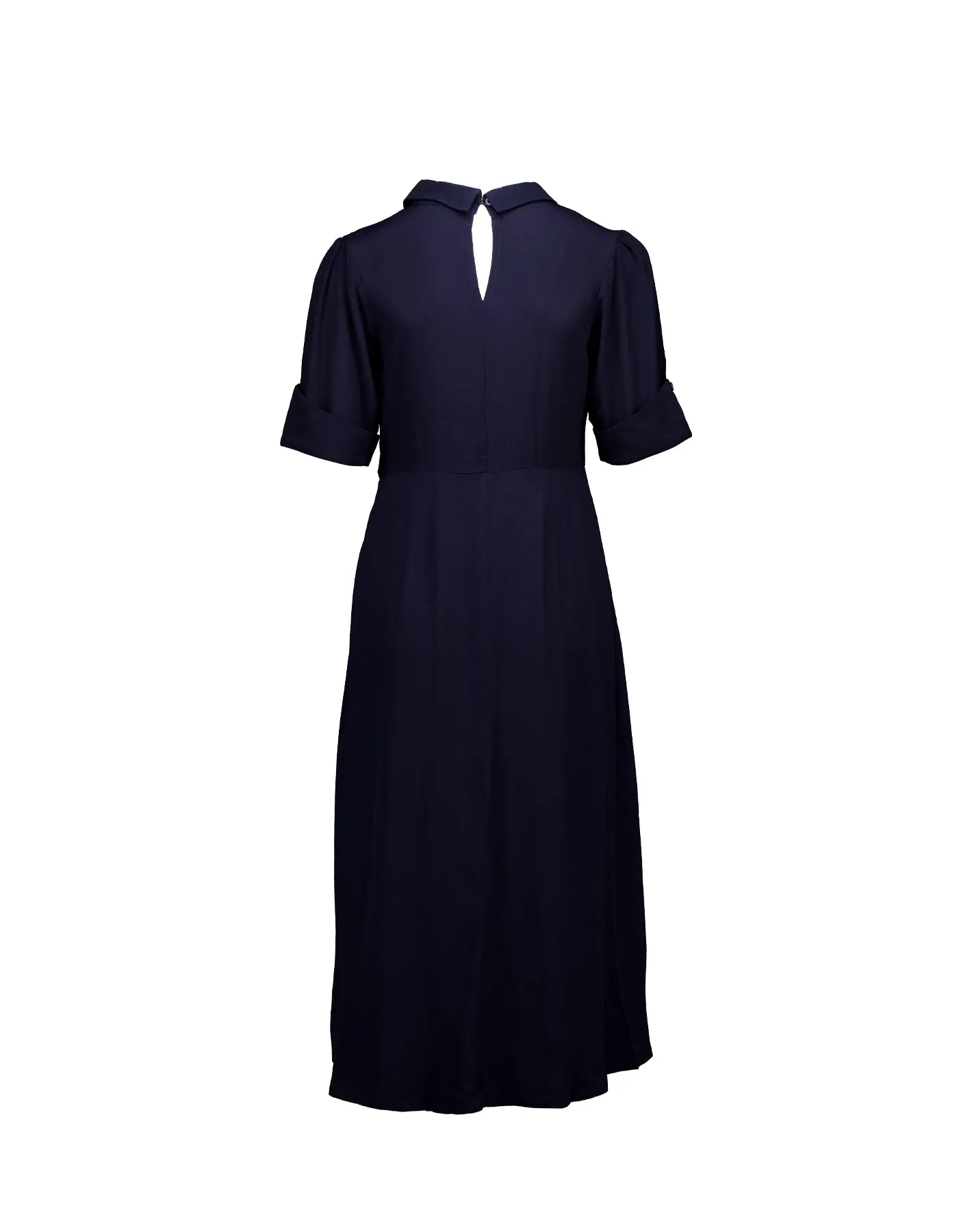 Wing Tip Janis Dress, Navy