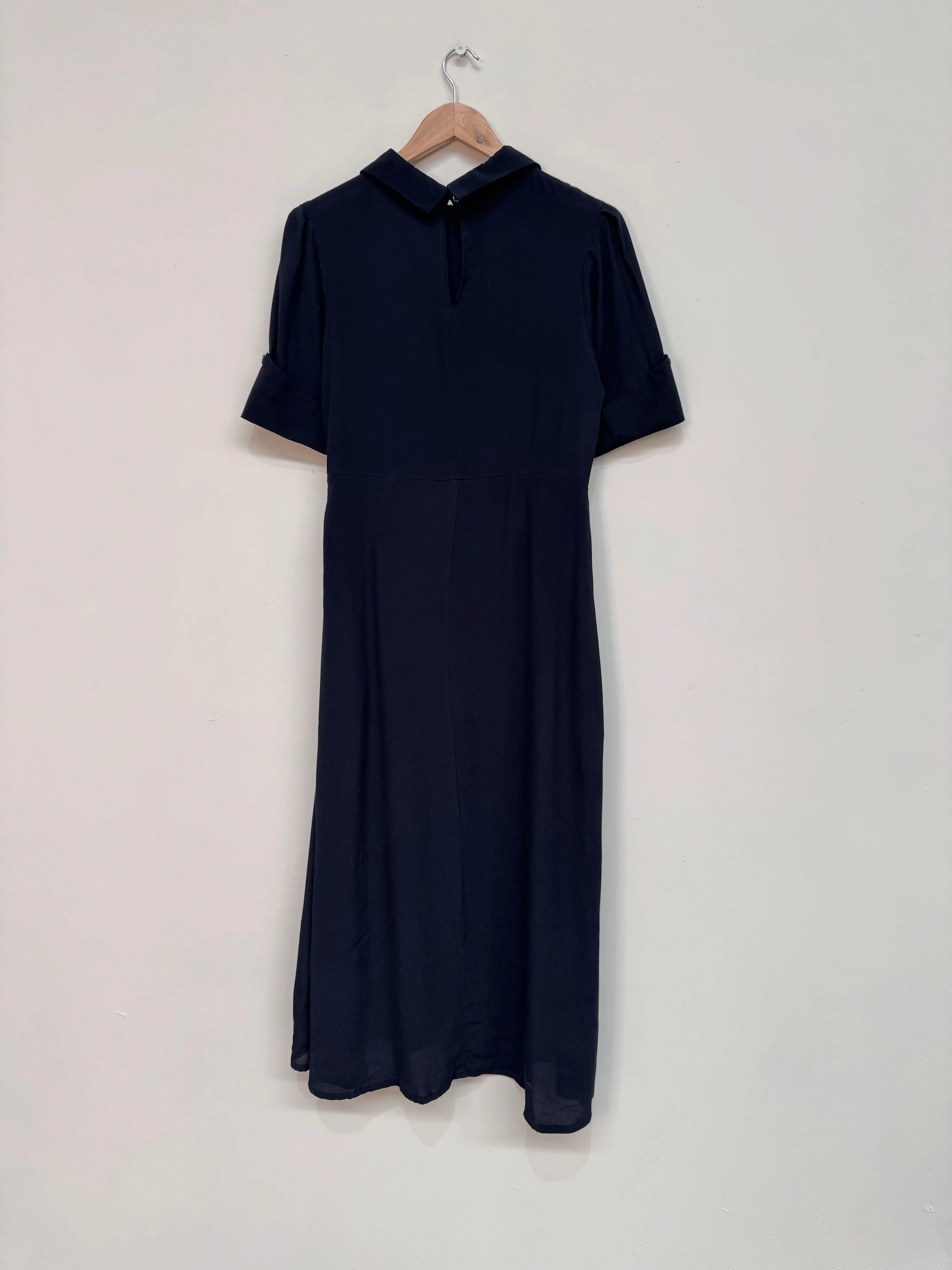 Wing Tip Janis Dress, Navy