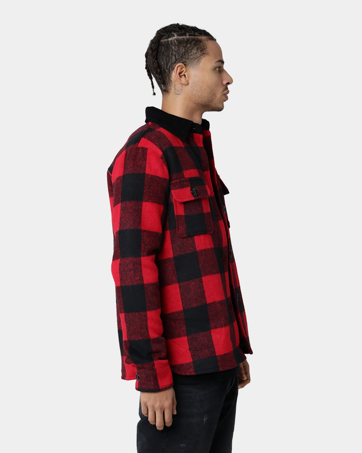 XXIII Tribe Tartan Work Jacket Black/Red