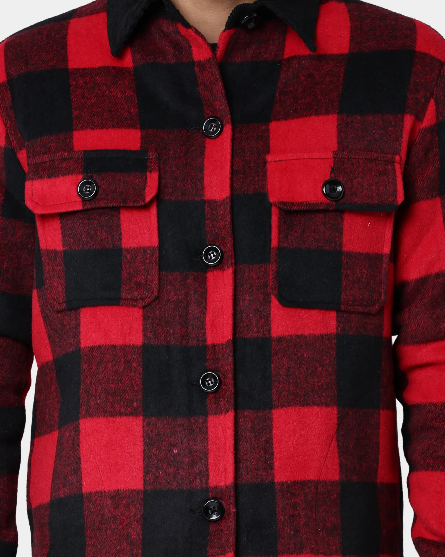 XXIII Tribe Tartan Work Jacket Black/Red