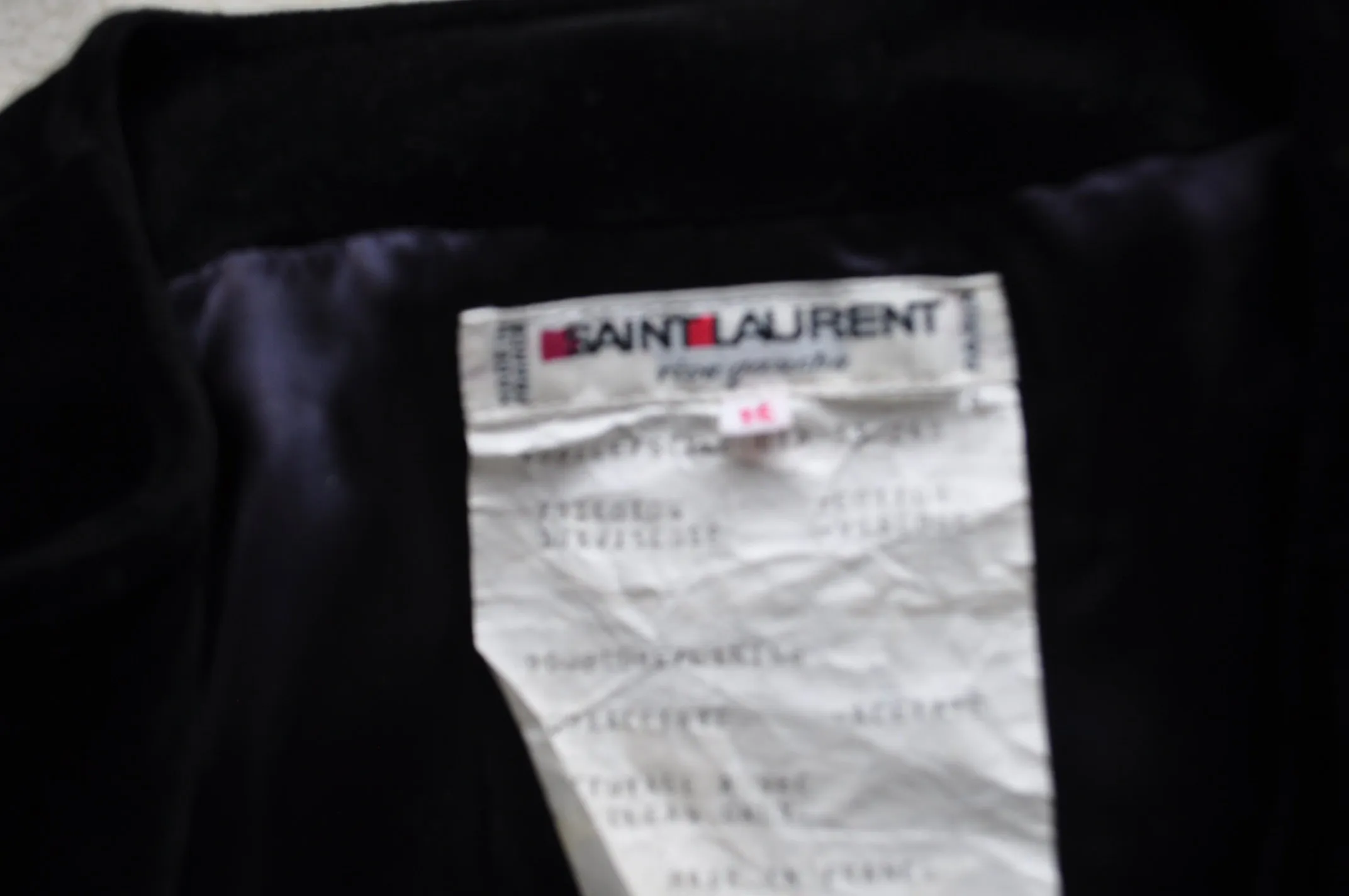 Yves Saint Laurent jacket 1989