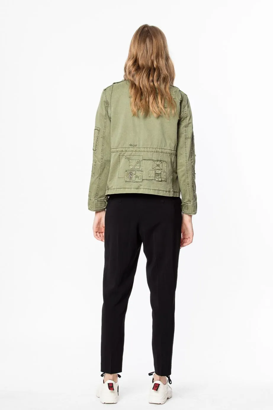 Zadig & Voltaire- Krisy Grunge Jacket in Kaki