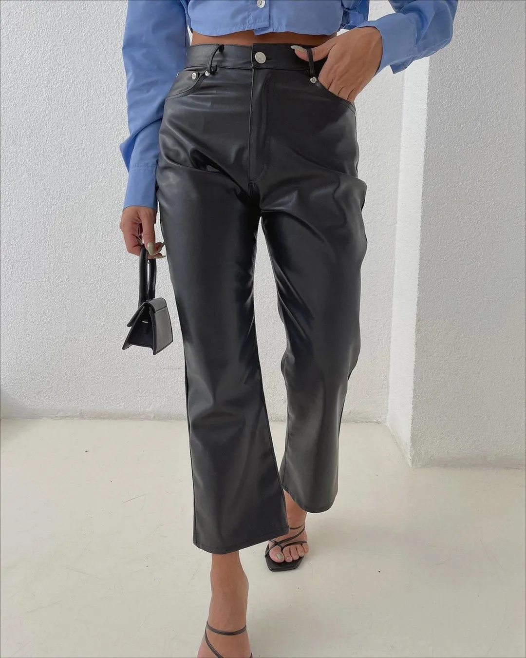 Zara Faux Leather Pants