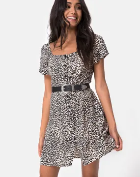 Zavacca Dress in Rar Leopard