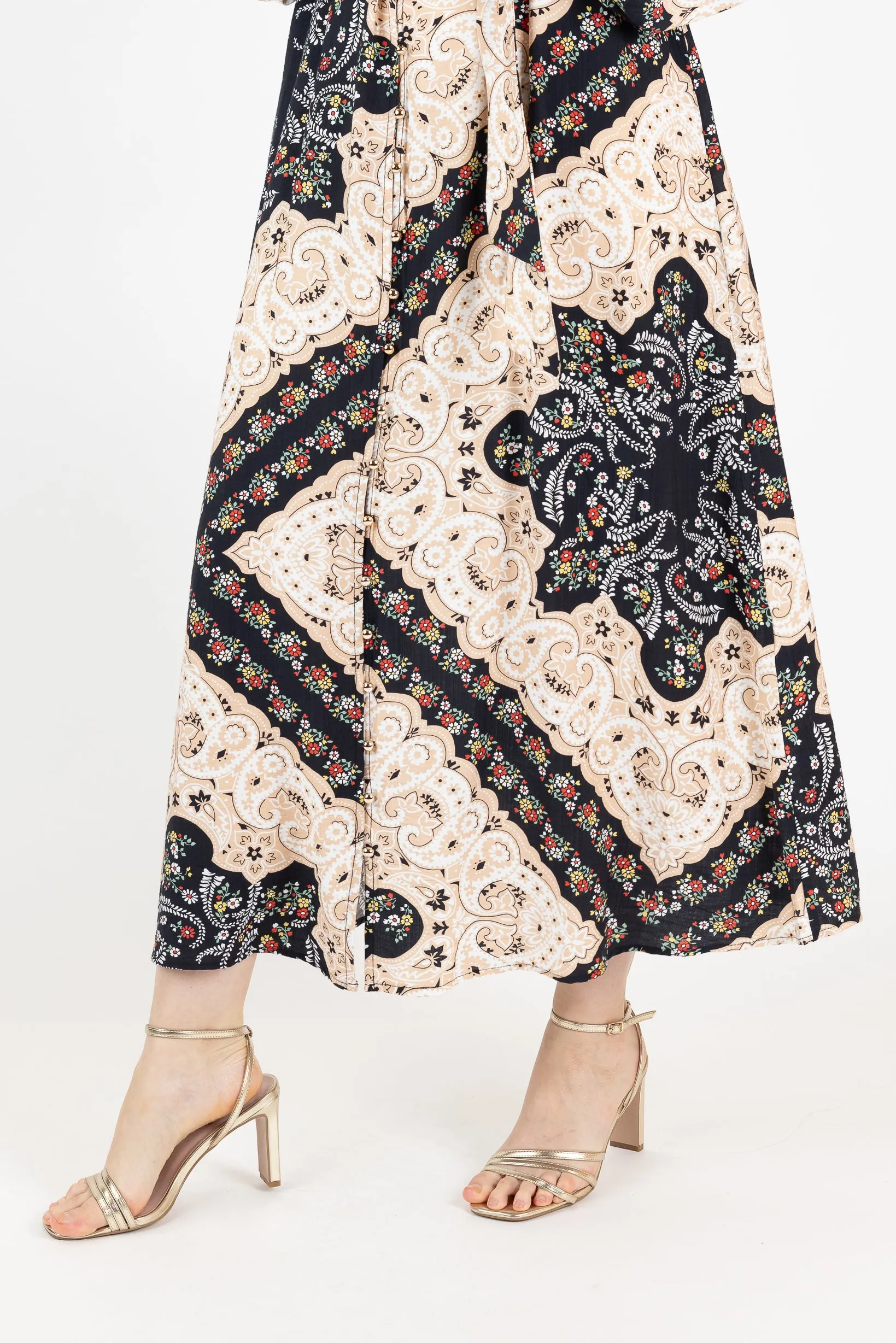 Zeina Print Maxi Dress