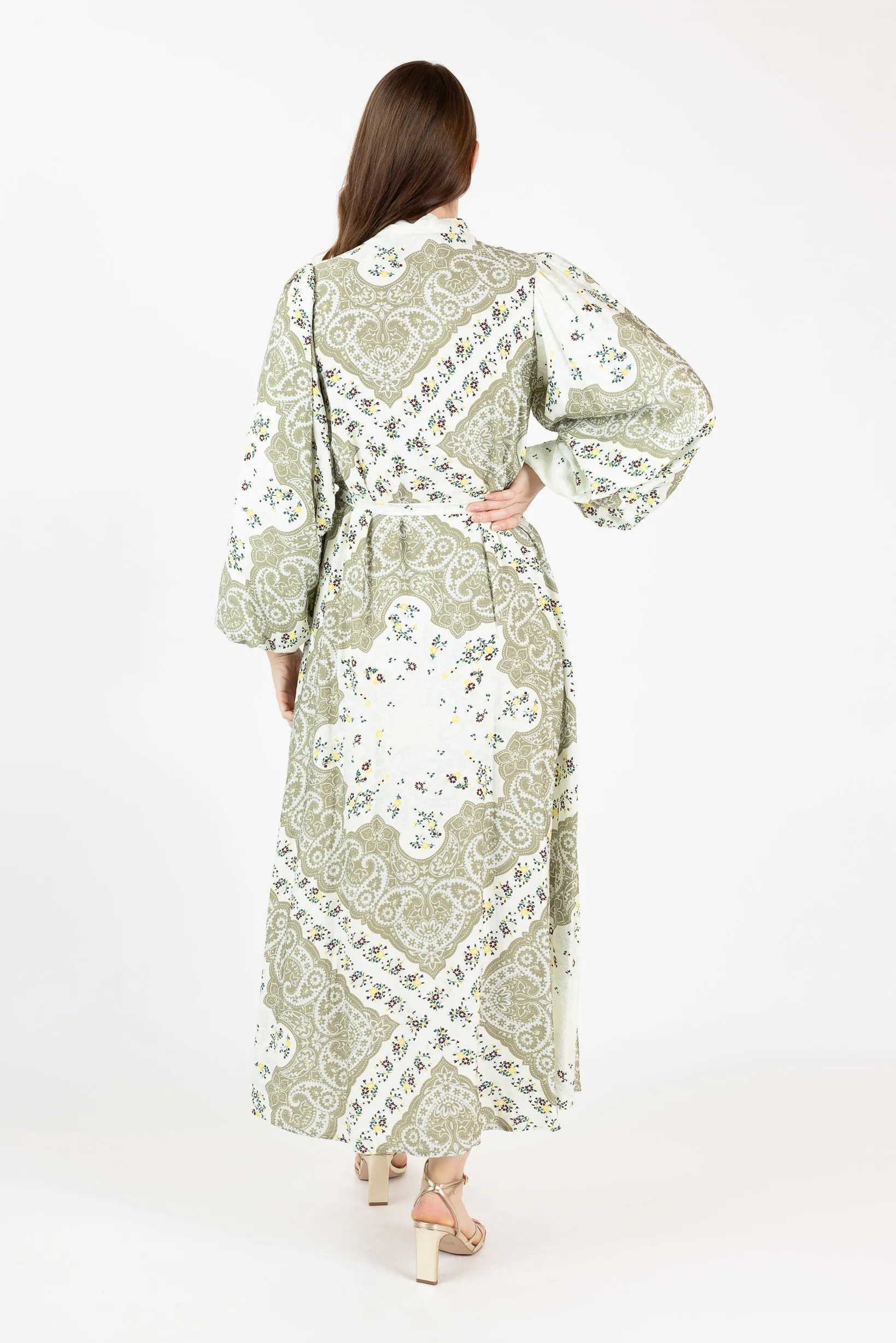 Zeina Print Maxi Dress